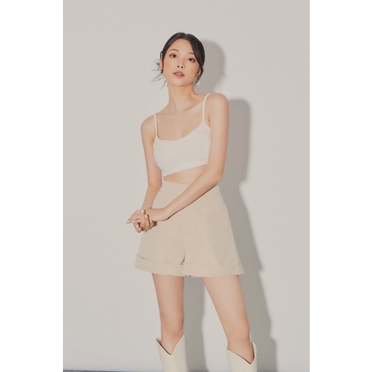 WHITELAZZ | Quần shorts lưng cao ống rộng - Ross Shorts