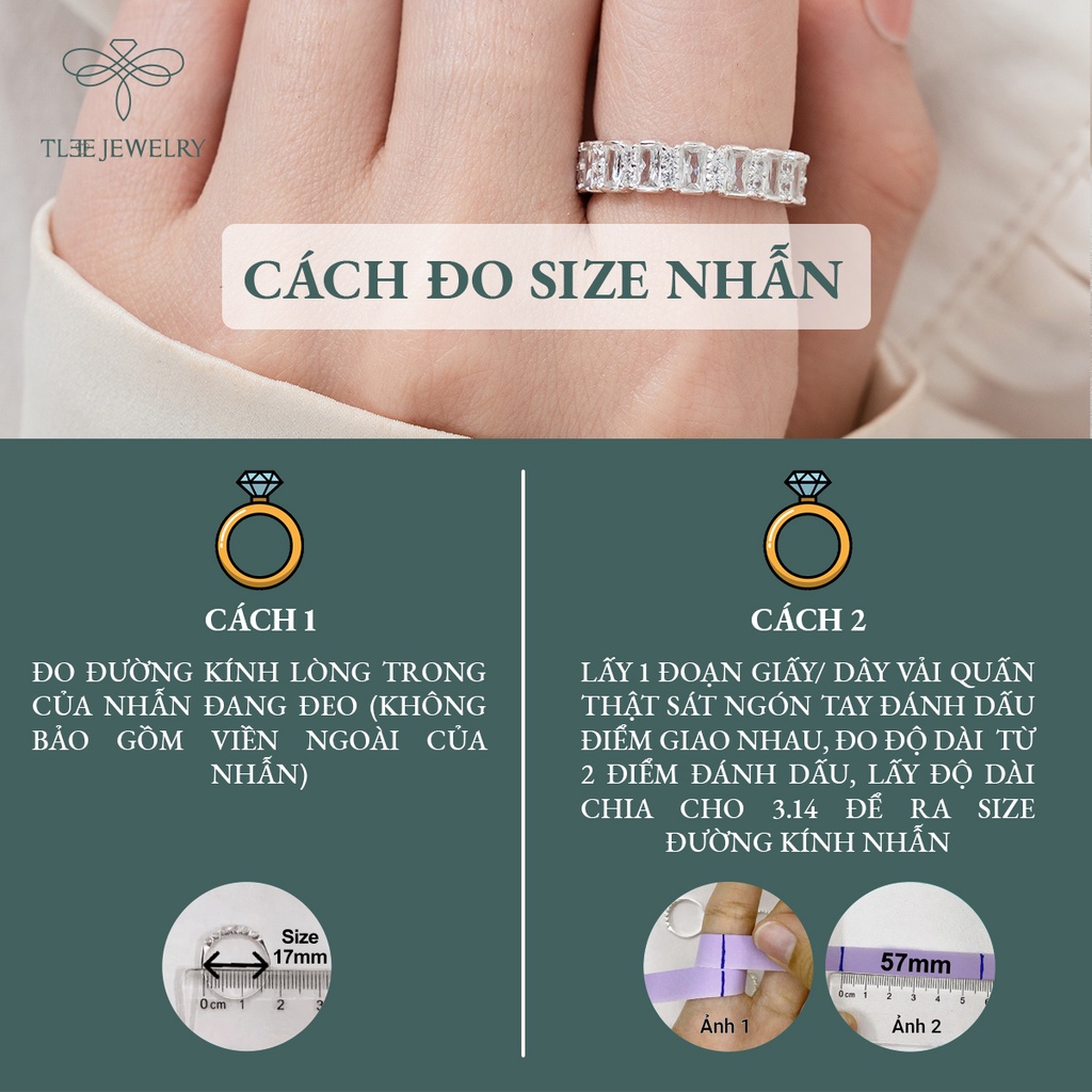 Nhẫn bạc nữ TLEE bản to đính full đá sang trọng NCJ A0178