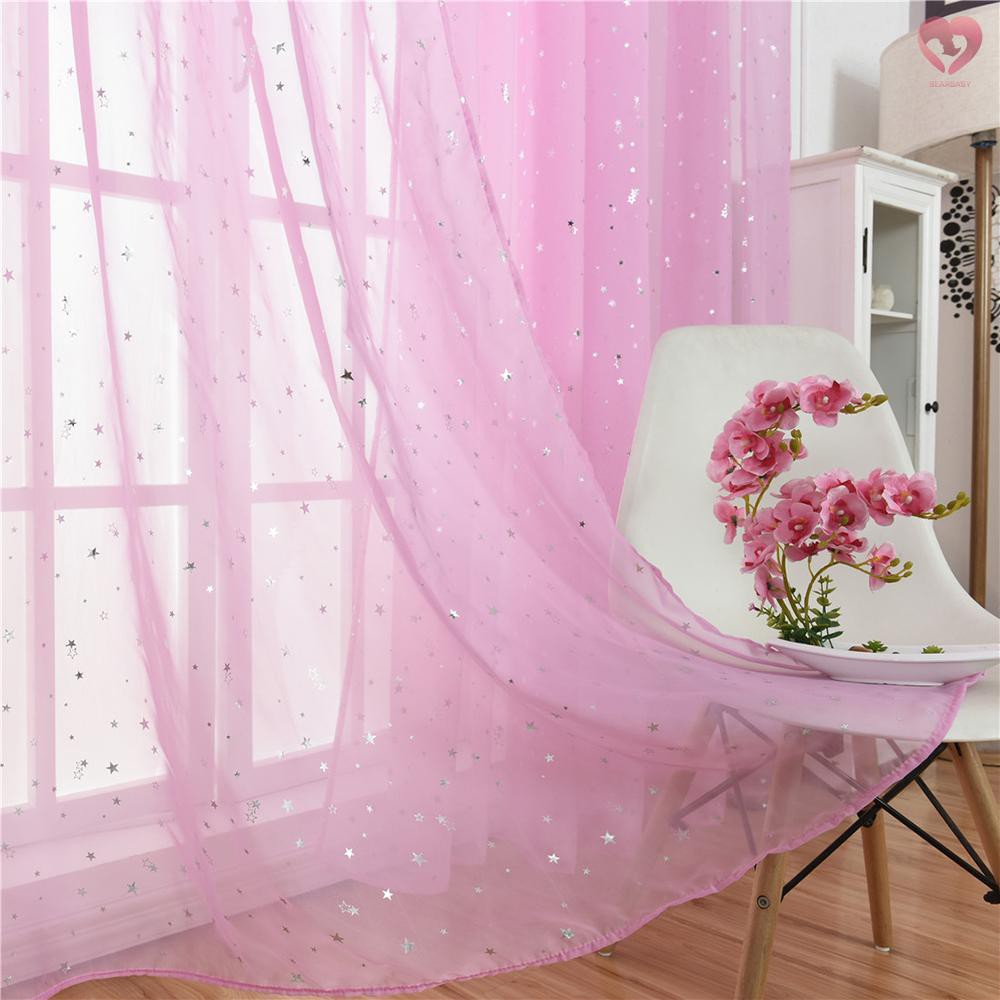 Rèm Cửa Sổ In Họa Tiết Ngôi Sao Nhỏ Cho Phòng Khách / Văn Phòng 40 &quot;X106&quot;