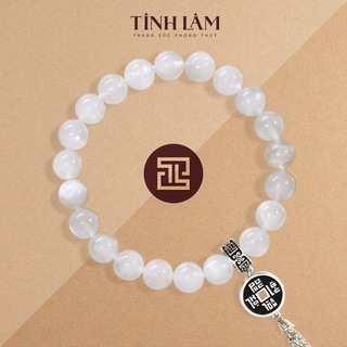 TINH LÂM Vòng Tay Phong Thủy Đá Moonstone 8 Li