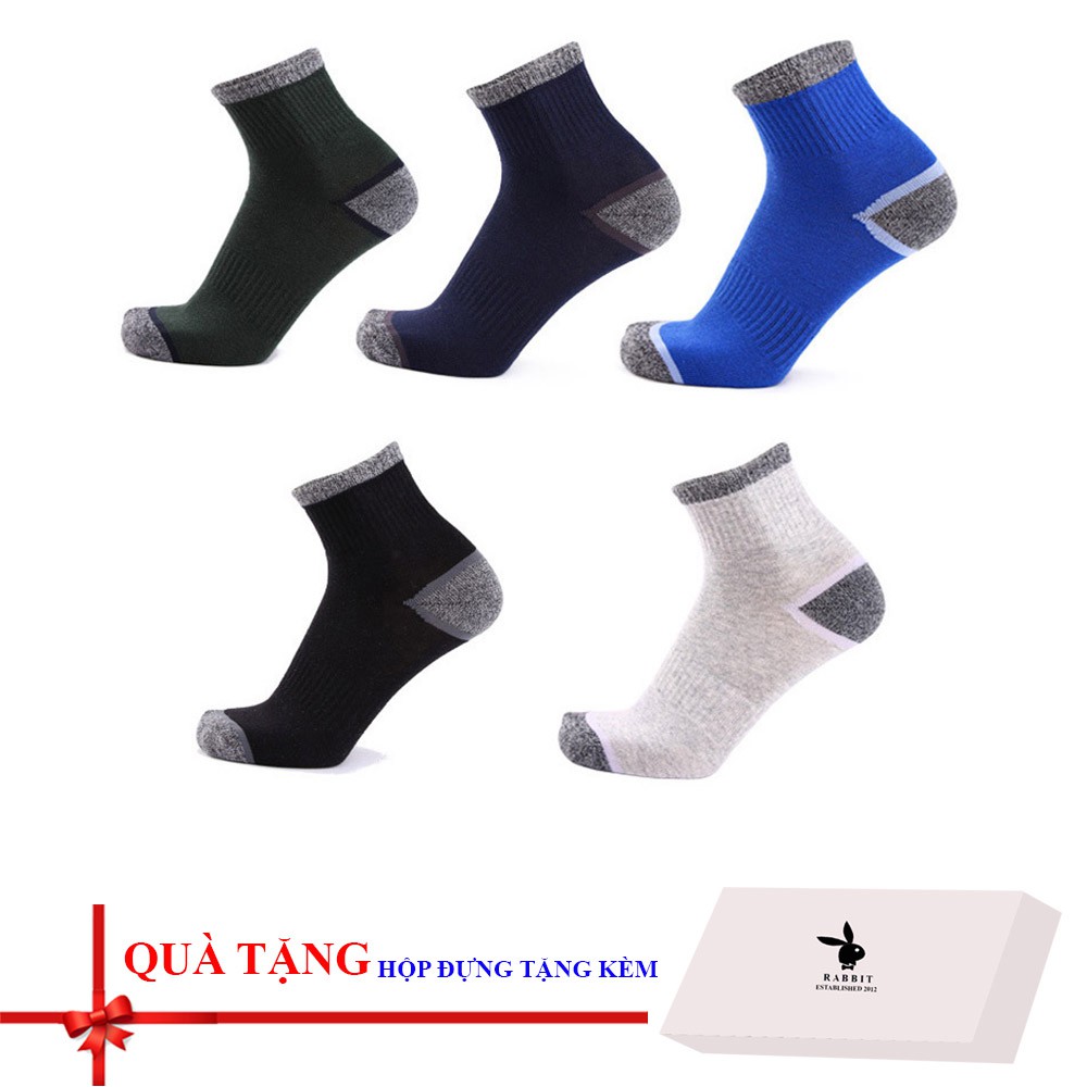 Combo hộp 05 đôi tất / vớ nam cao cấp (Full hộp đựng