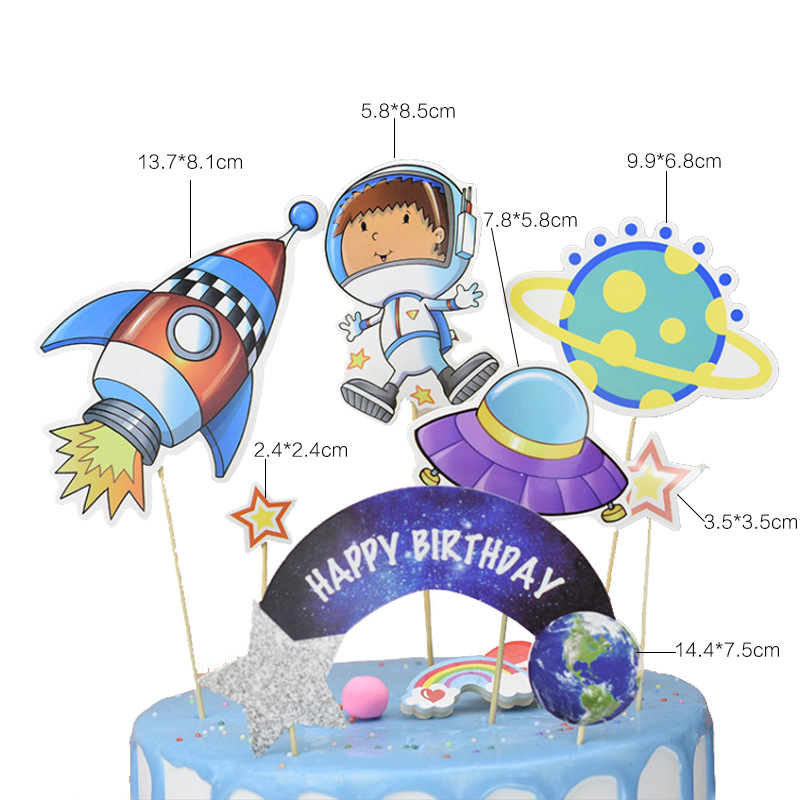 Bộ Que Cắm Trang Trí Bánh Kem Nhân Vật Hoạt Hình Đáng Yêu Cho Bé