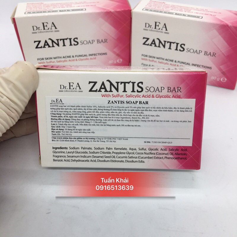 Xà bông Dr.EA Zantis soap bar - 100g