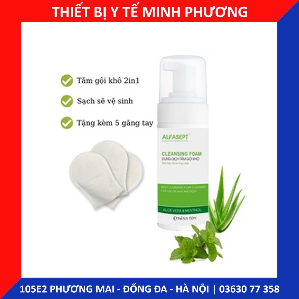 Dung dịch tắm khô tạo bọt  ALFASEPT