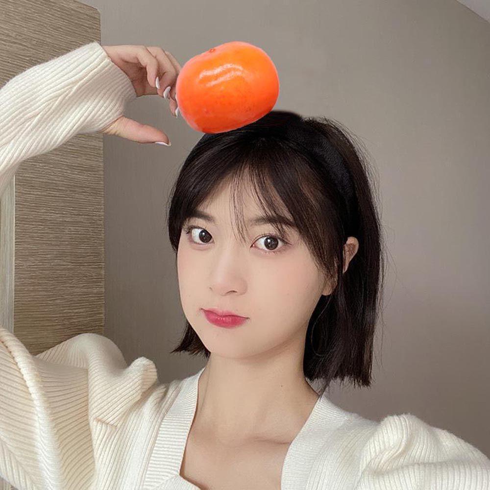 Băng Đô Cài Tóc Chống Trượt Hình Quả Chuối / Chanh Ngộ Nghĩnh Cho Nữ