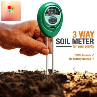 Máy đo PH đất - Máy đo độ ẩm của đất 3 trong 1 (PH, Độ ẩm, Ánh sáng)