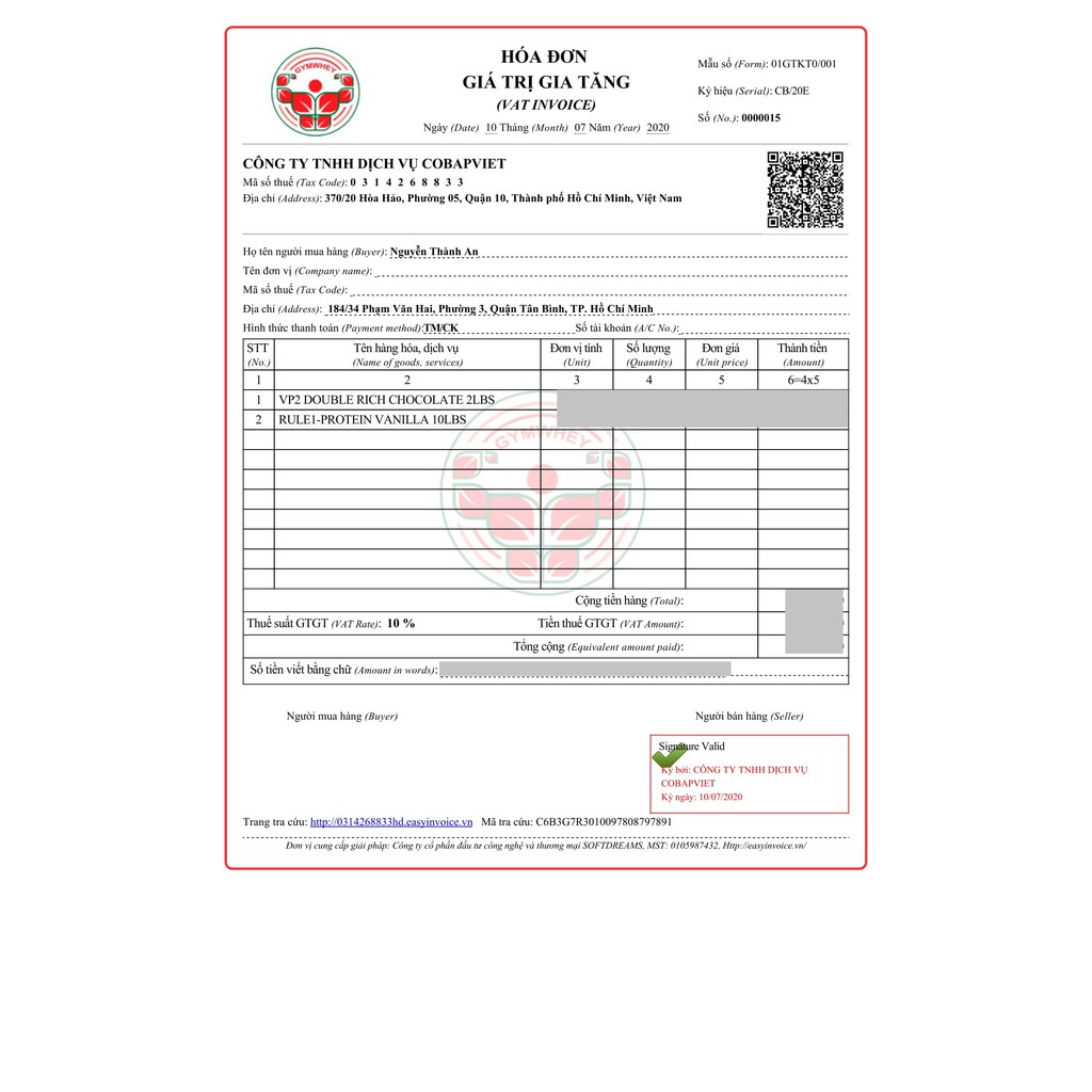 Rule 1 Protein 10Lbs – Sữa bổ sung Protein cho người tập thể thao, thể hình