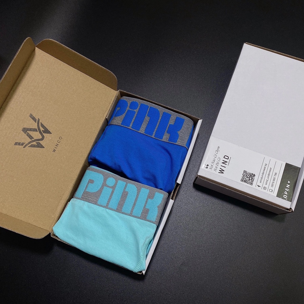 Quần lót nam, Quần sịp nam BOXER PINK HERO [ SIÊU XỊN ] Chất Cotton 100% PINK HERO