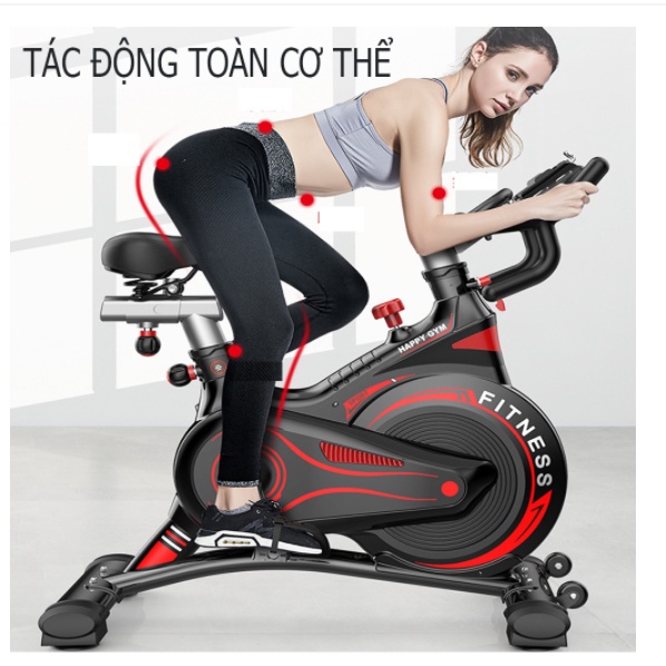 Xe đạp tập gym tại nhà cao cấp JOBUR JINESS S500 - Bánh đà kháng từ + Đo nhịp tim Tặng kèm Tai nghe và BGN