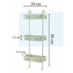 Kệ Nhà Tắm Kệ Để Đồ Phòng Tắm Kệ Nhà Vệ Sinh Toilet Kệ Để Bồn Cầu 2 Tầng - 3 Tầng