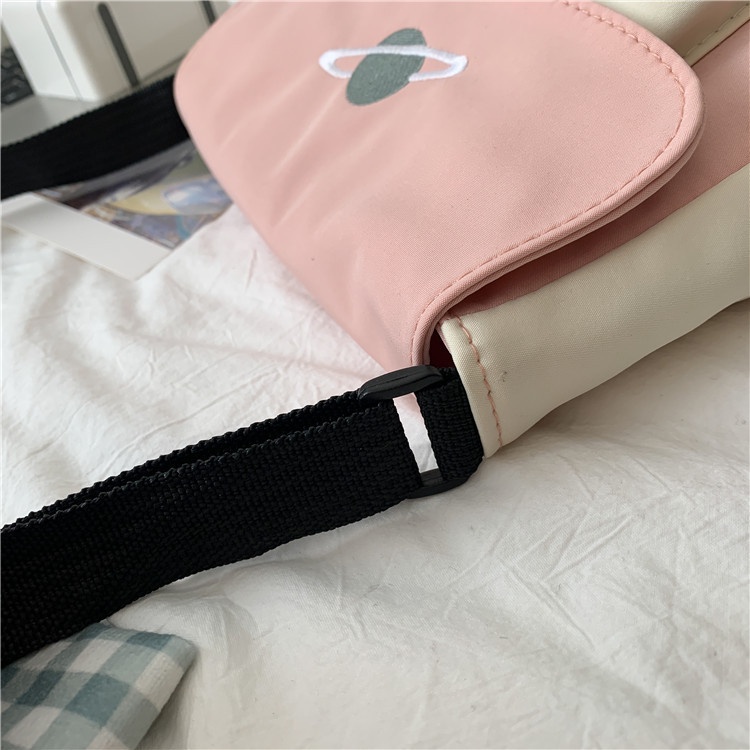 Túi Đeo Chéo Canvas Dáng Vuông Nhỏ Phong Cách Nhật Hàn Trẻ Trung