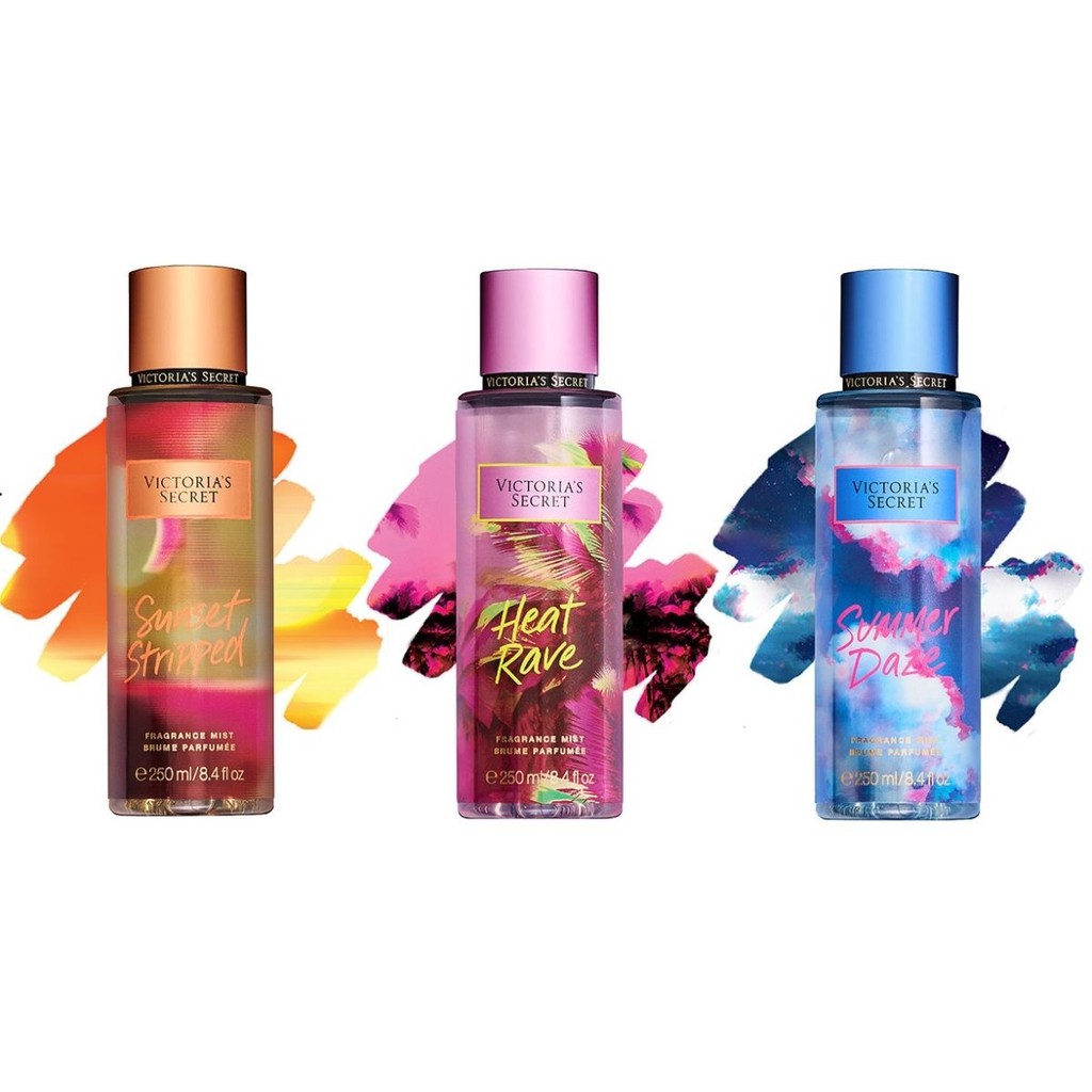 LEON Xịt Thơm Body Mist Victoria’s SecretSUNSET STRIPPED- 𝐦𝐚̂̃𝐮 𝐭𝐡𝐮̛̉ 𝟑𝟎𝐦𝐥/𝟓𝟎𝐦𝐥