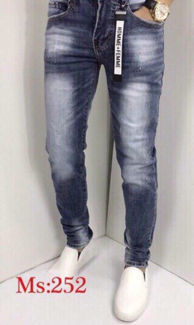 Quần jeans wax dài thời trang nam