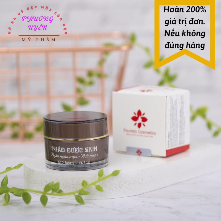 Cao Mụn Thảo Dược Skin Fourets  🌟 CHÍNH HÃNG🌟 Se Cồi Mụn, Đẩy Độc Tố, Mụn Ẩn, Kiềm Dầu, Phục Hồi Da