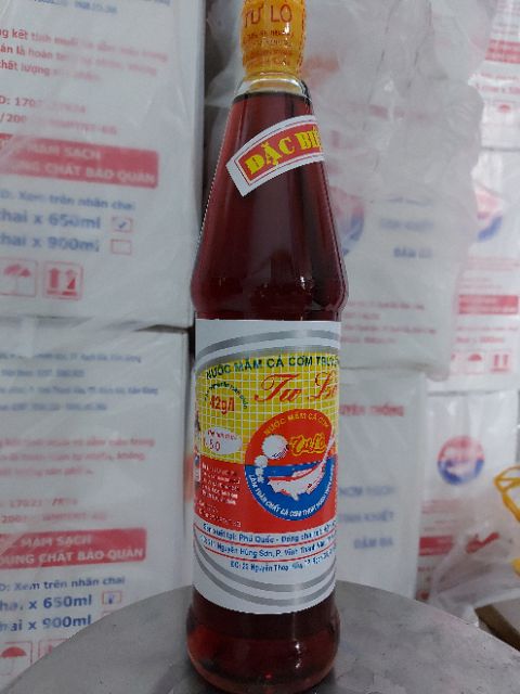 Nước Mắm Phú Quốc Tư Lò(42 độ đạm 650ml)/(Thùng 2 chai)