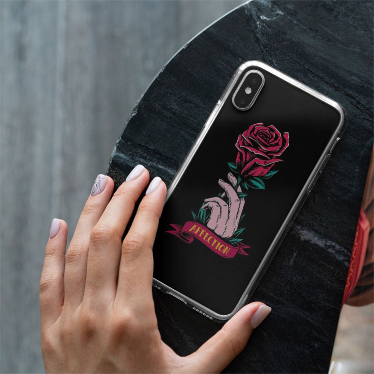 Ốp lưng hoa hồng AFFECTION just for you cho Iphone 5 6 7 8 Plus 11 12 Pro Max X Xr SUPPOD00046