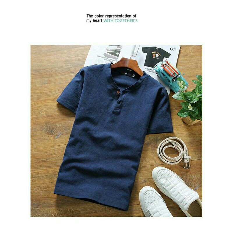 Áo Đũi Nam Chất Liệu Vải Đũi Mềm Mịn Mát Nhẹ Thoáng Thấm Hút Mồ Hôi Tốt Size 45kg đến 90kg