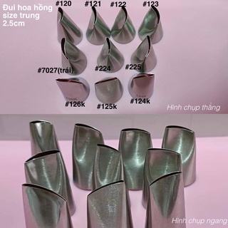 Đui đúc bắt hoa hồng, đui bắt kem, đui bắt xôi đậu , đui inox đúc cứng cáp kích thước 2.5 đui trung