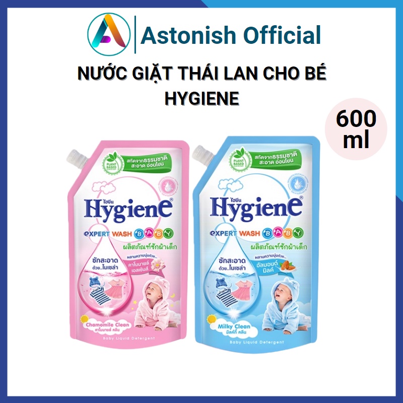 Nước giặt cho bé Hygiene Thái Lan nước giặt cho trẻ sơ sinh an toàn không gây kích ứng da 600ml