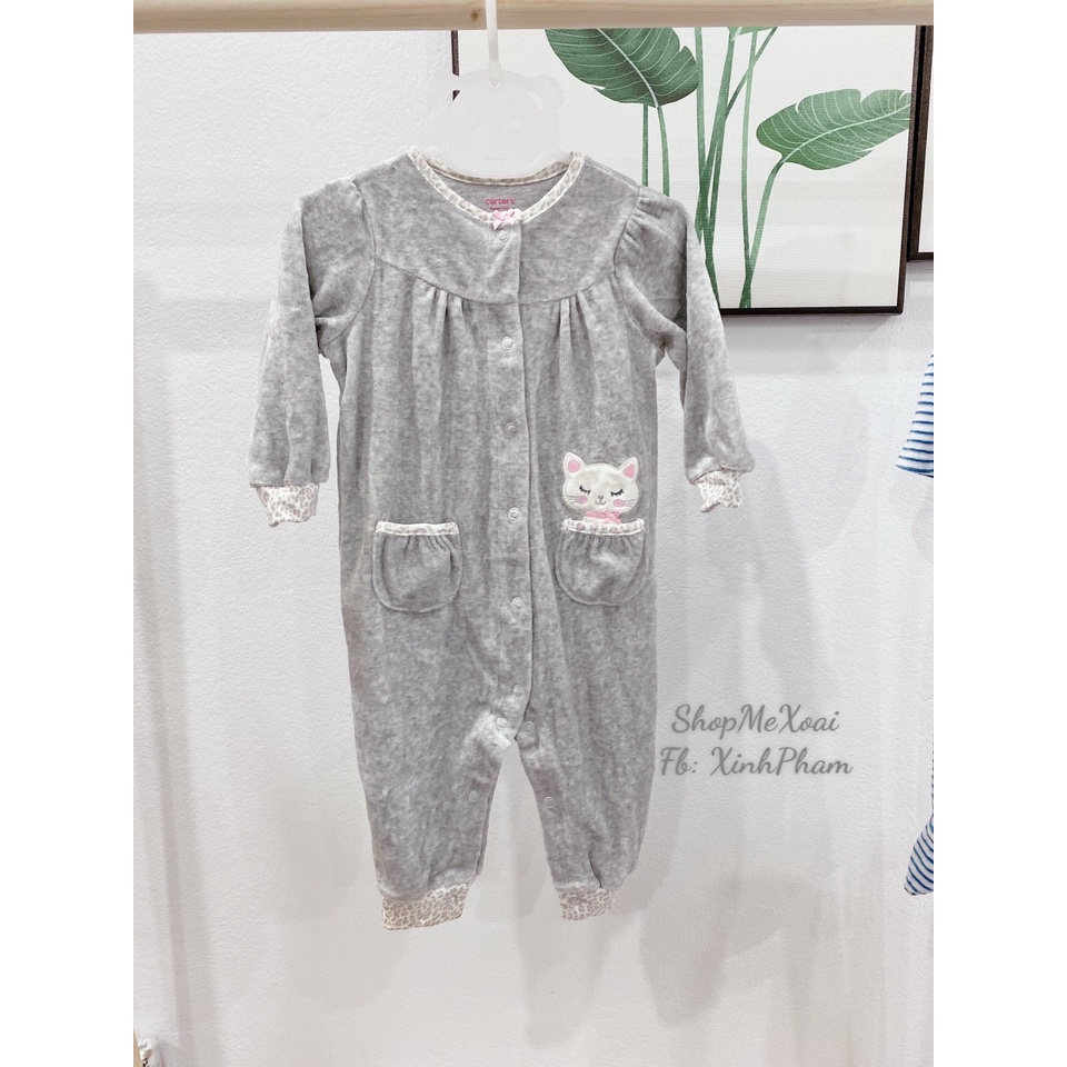 [Size 6M] [Chọn mẫu 1] BỘ LIỀN THÂN VẢI Nỉ cho bé xuất dư xịn size 6M(5-7kg)