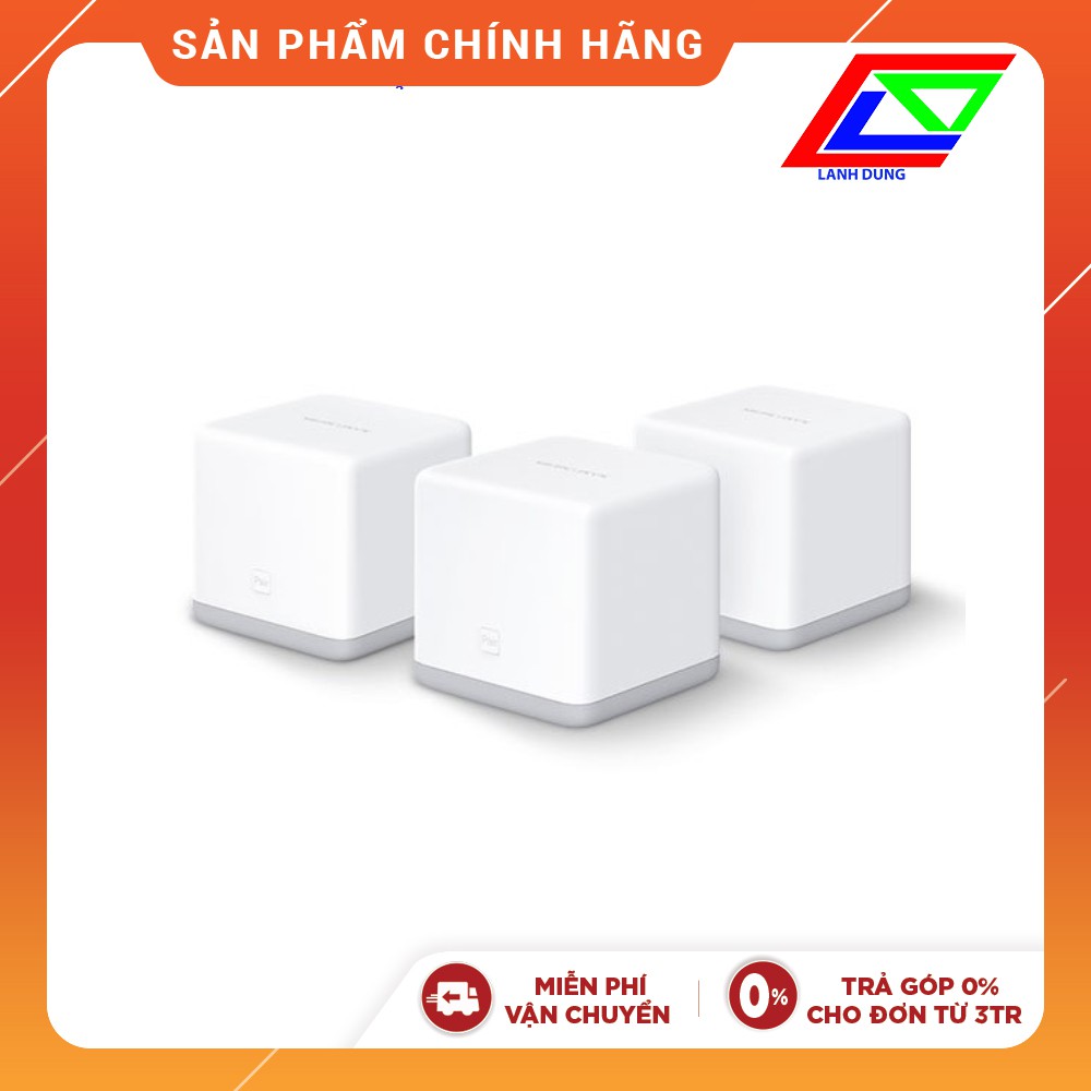 Bộ phát Wi-Fi Mesh Mercusys Tốc Độ 300Mbps Halo S3(3-pack)-Hàng Chính Hãng | BigBuy360 - bigbuy360.vn