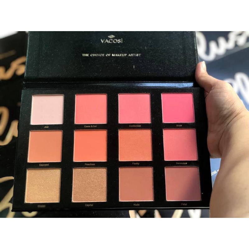 BẢNG PHẤN MÁ HỒNG VACOSI BLUSH PALETTE VPL02 CHÍNH HÃNG - 8517