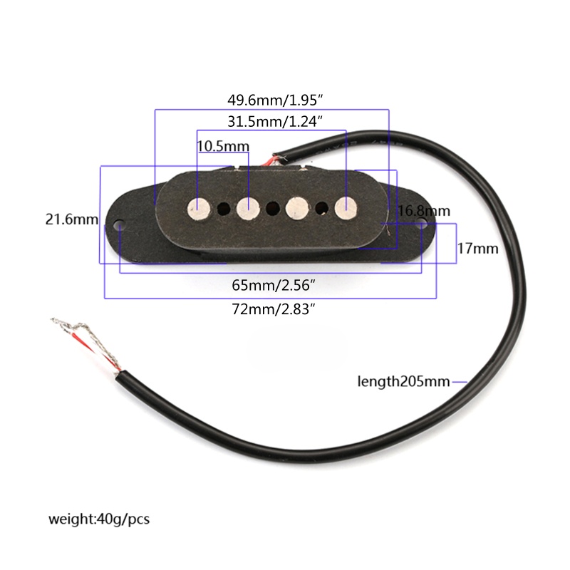 Cuộn Dây GMB520 Thay Thế Cho Đàn Guitar Bass 4 Dây Màu Đen