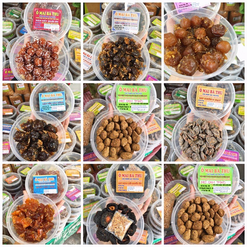 Ô mai Bà Thu các vị mơ, mận