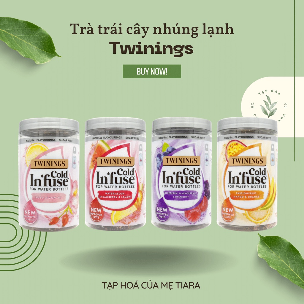 Trà ủ lạnh trái cây Twinings Cold Infuse 12 túi lọc
