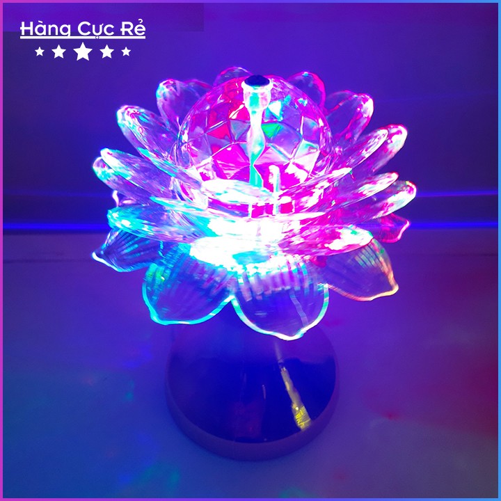 2 Đèn ngủ led trang trí phòng ngủ Freeship Đèn ngủ nhiều màu hình hoa sen - Bảo hành 1 đổi 1 - Shop Hàng Cực Rẻ