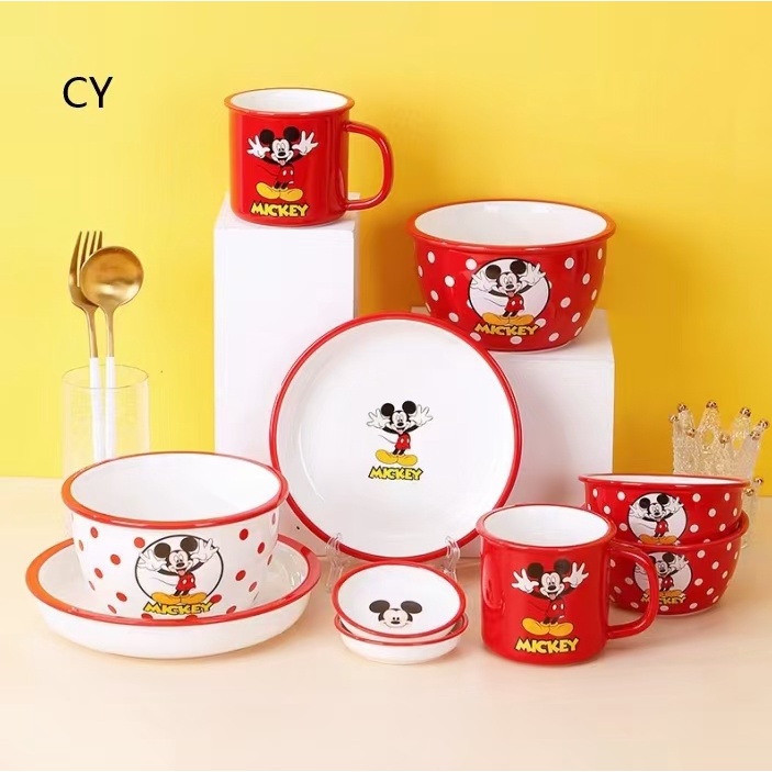 Các Set Bát Sứ Bát Ăn Cơm🦊 Disney 🦊Bộ Bát Đĩa Decor Bộ Chén Dĩa Sứ Dễ Thương Cute S149