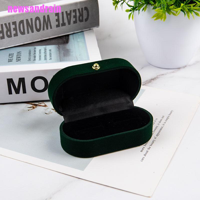 Hộp Đựng Nhẫn Đôi Bằng Vải Nhung Sang Trọng