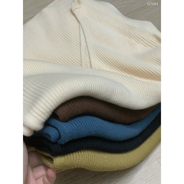 Đầm len hai dây xẻ tà Hàng Quảng Châu Loại 1, Váy Len hai dây dáng dài