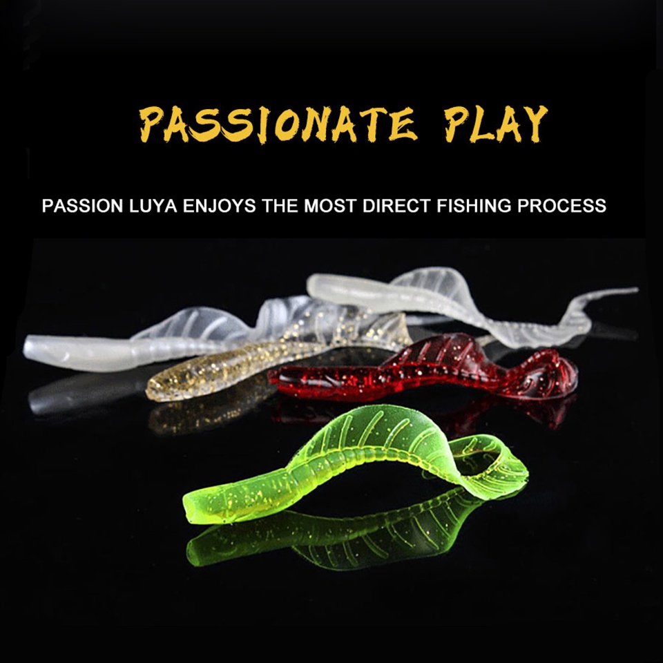 Bộ 10 mồi câu cá giả WALK FISH 58MM 75MM 86MM bằng silicon mềm