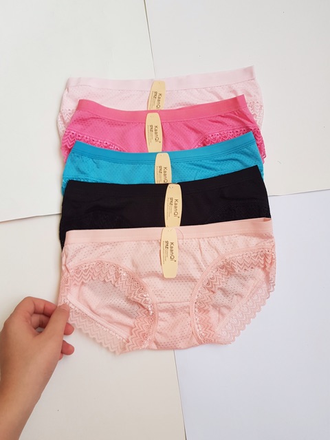 SET 10 chiếc quần lót thông hơi viền ren thái 9933