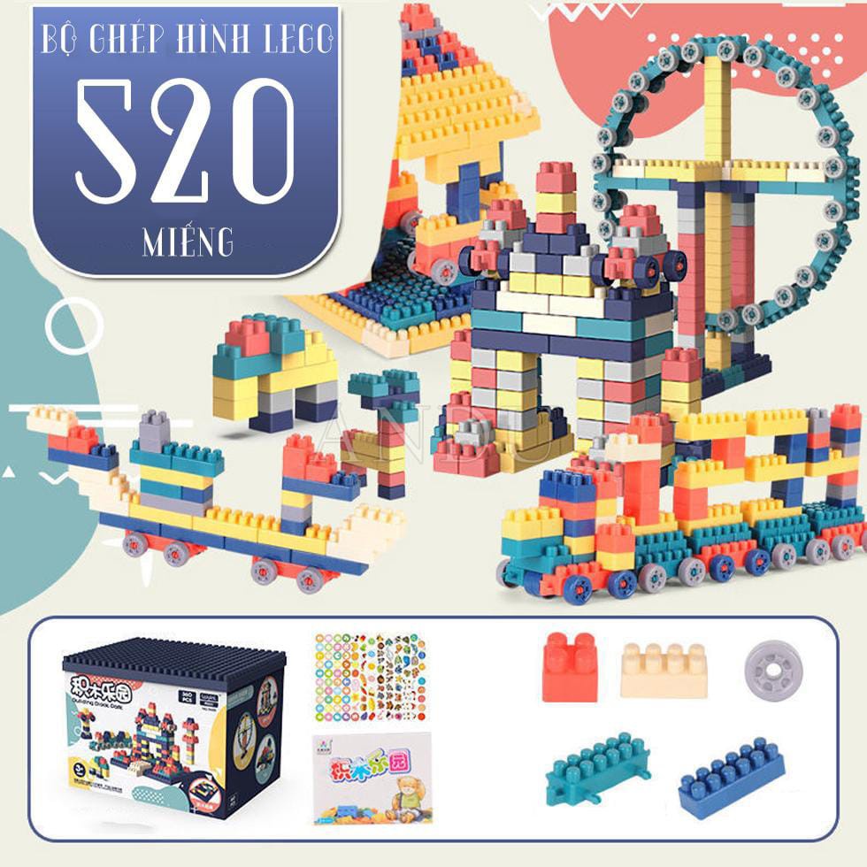 Bộ Xếp Hình Lego, Đồ Chơi Cho Bé 520 Chi Tiết Siêu Trí Tuệ Vòng Quay Khổng Lồ Cho Bé
