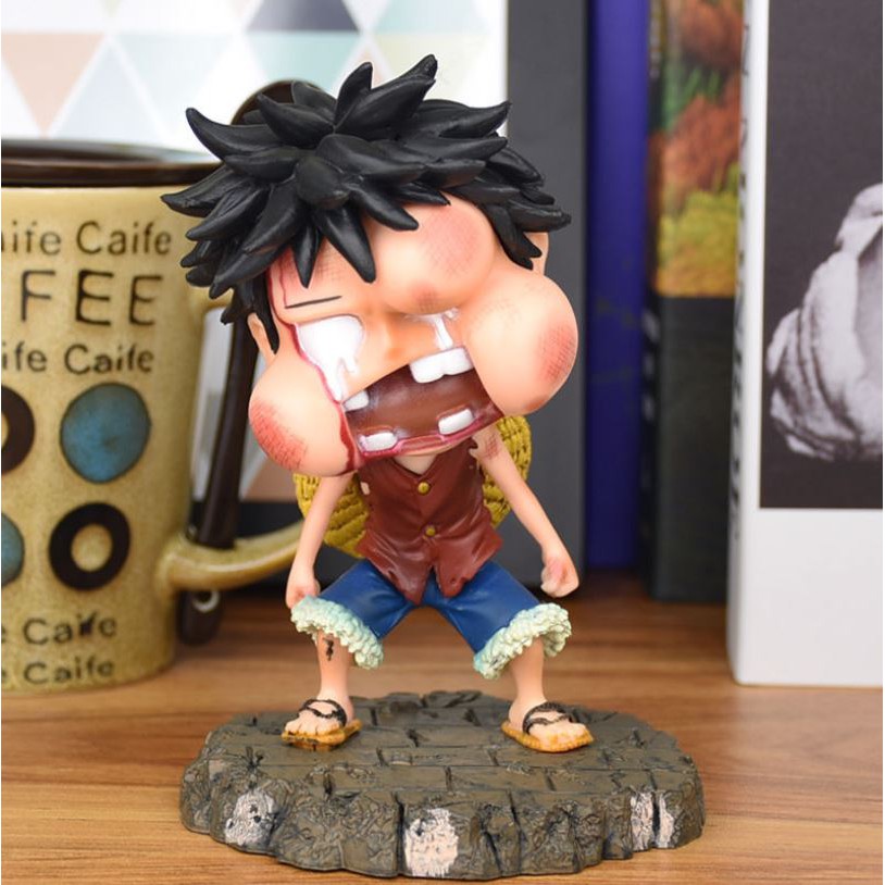 Mô hình One Piece - Luffy Ăn Hành - Chiều cao 12cm - Chất liệu PVC