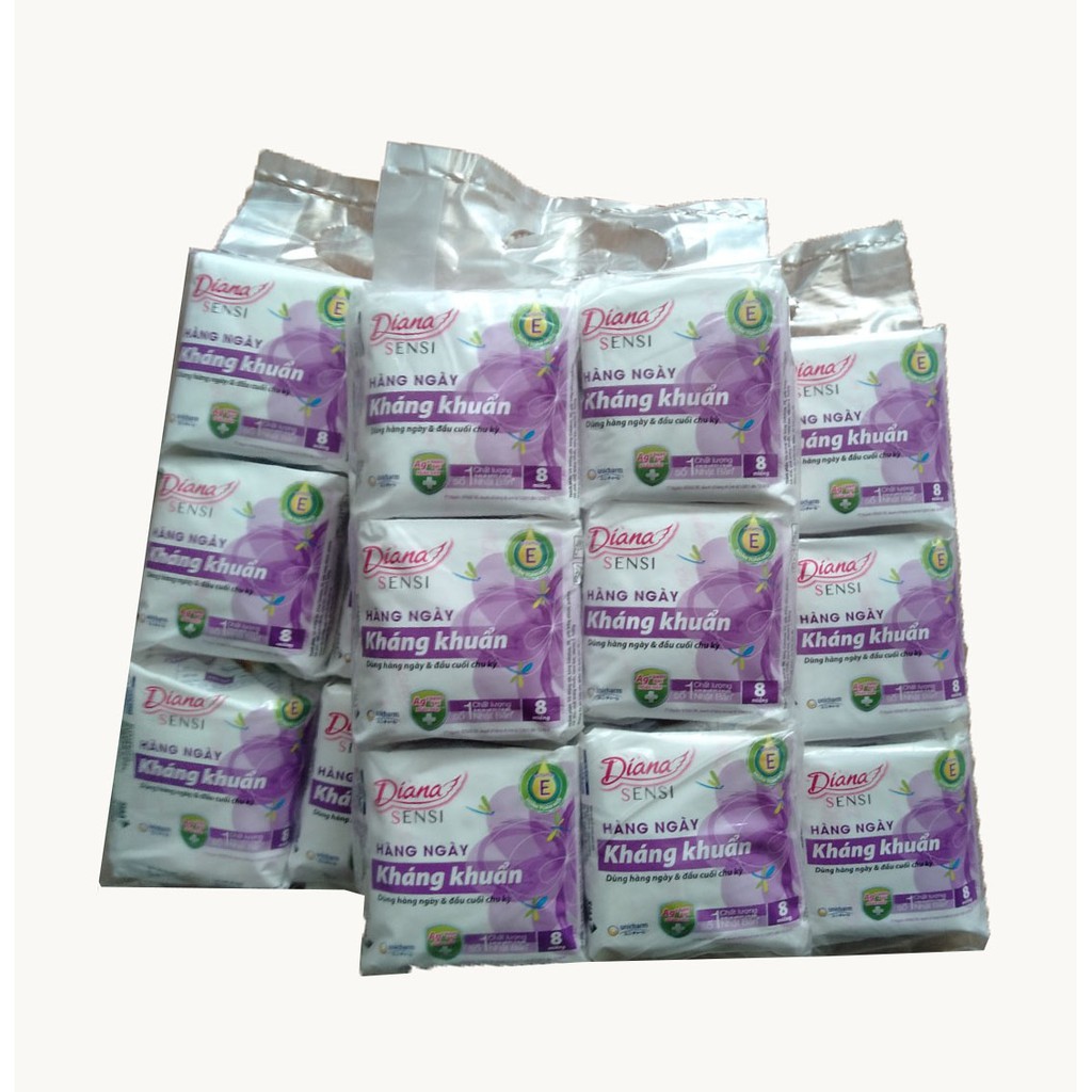 ComBo 6 Gói  Băng Vệ Sinh Hằng Ngày Diana Tím Siêu Hút Cực Thoáng Mát