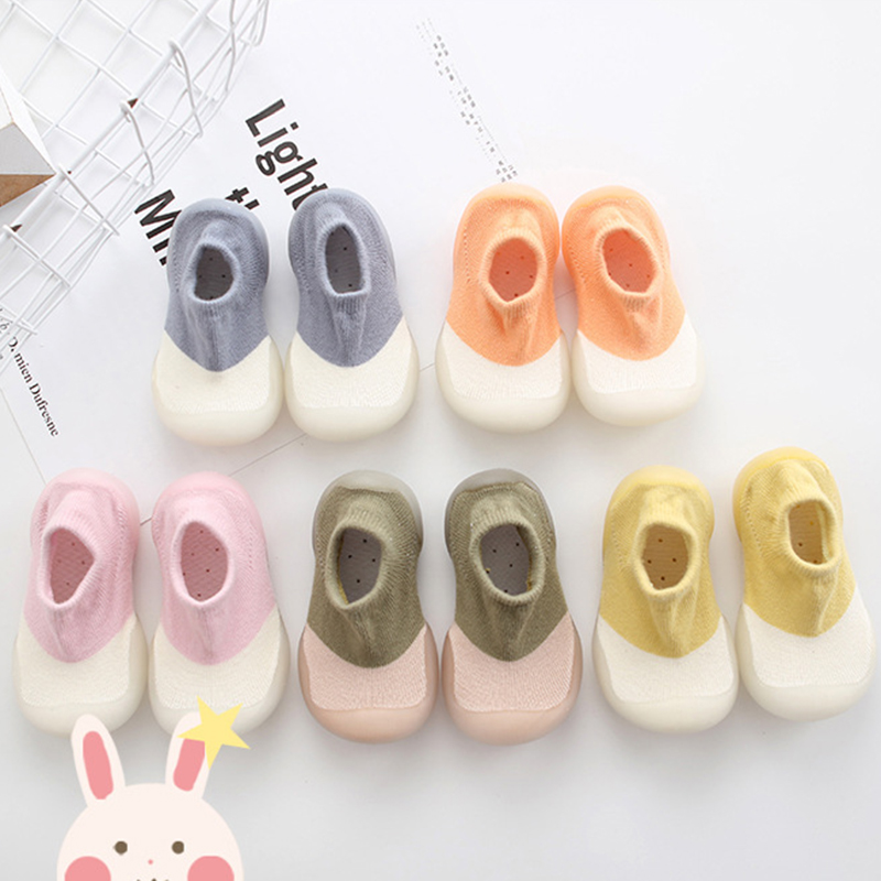 Giày tập đi vải lưới cotton mềm mại xinh xắn an toàn dành cho em bé