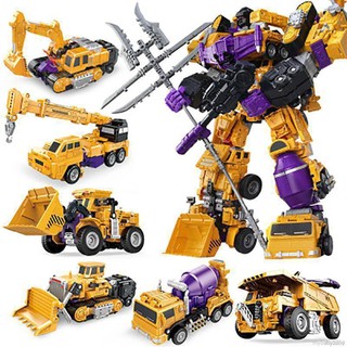 6 in 1 Hook Robot Scraper Of Devastator Action Figure Toys bìa