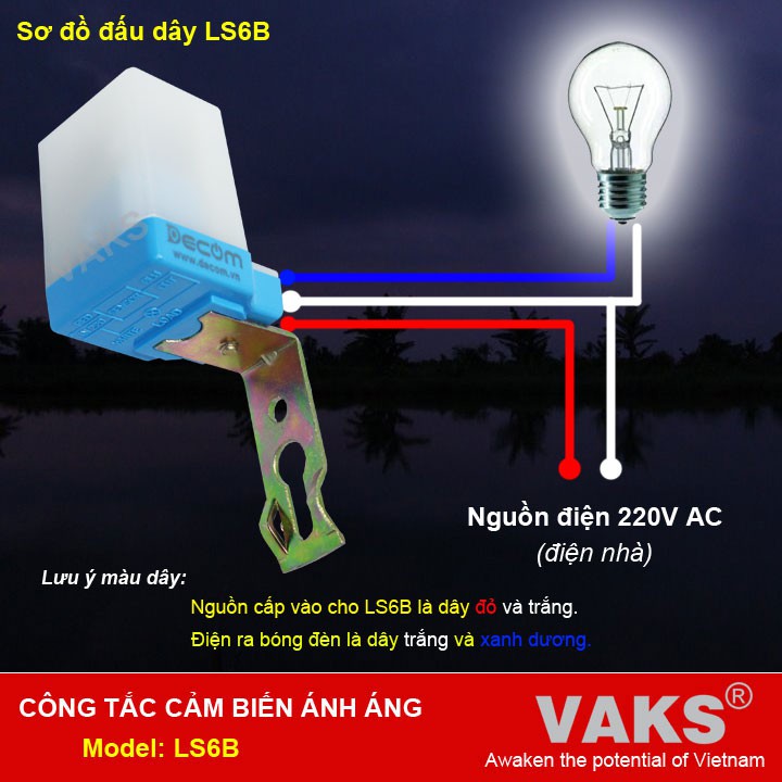 Công tắc cảm biến ánh sáng PG LS6B