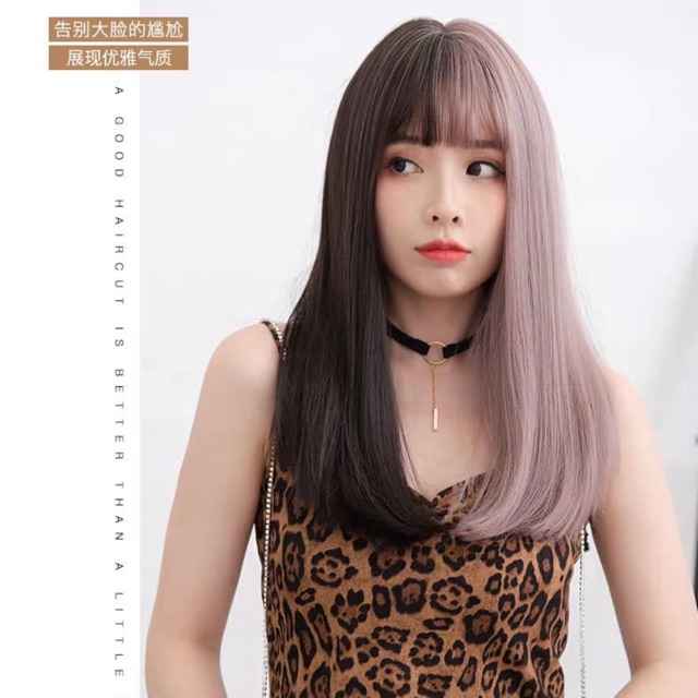 Tóc giả nữ❤️freeship50k❤️tóc cúp omber 2 màu cao cấp- tặng lưới