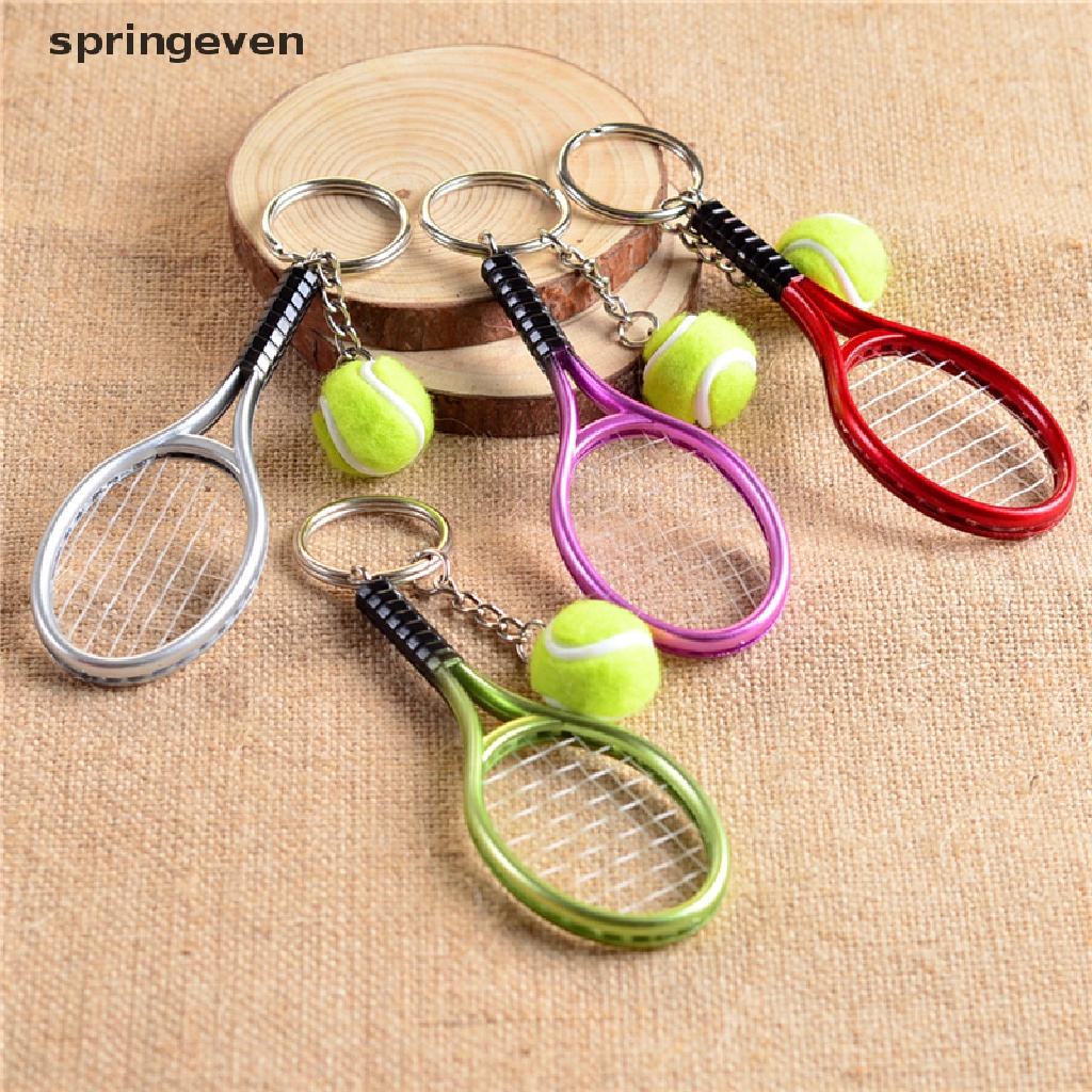 Móc Khóa Hình Vợt Tennis 3D Thời Trang