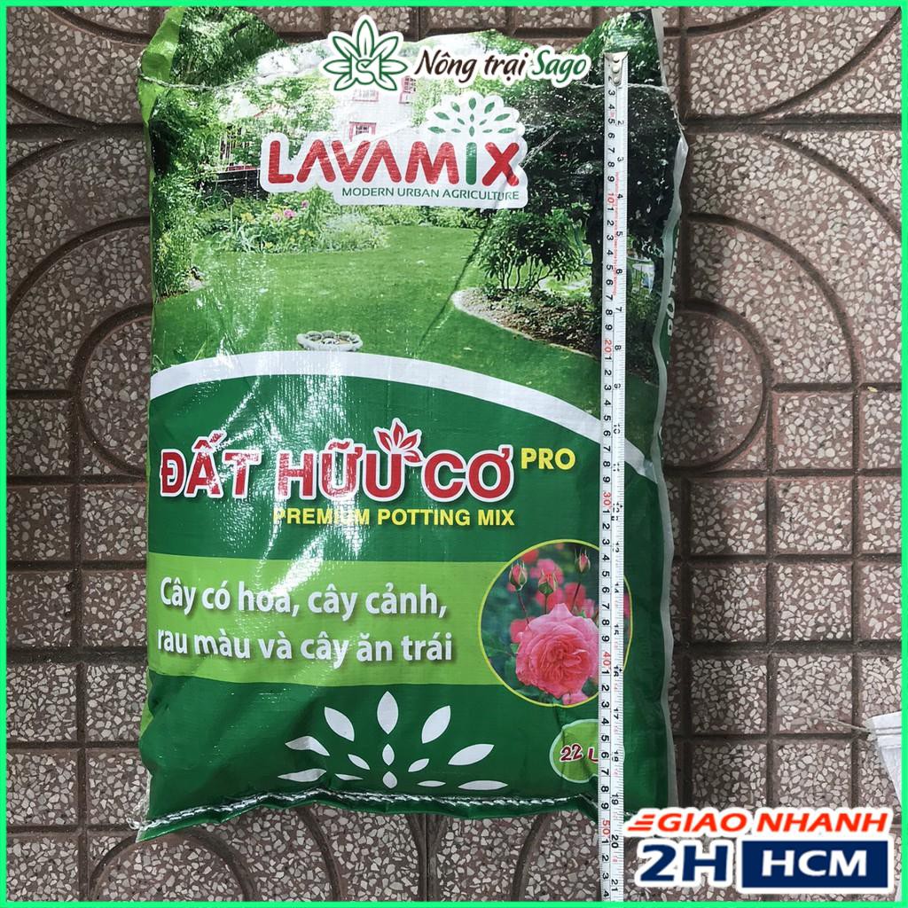 Đất Trồng Cây Cao Cấp - Đất Hữu Cơ LAVAMIX Cao Cấp Chuyên Trồng Rau Sạch và Hoa - Bao 22 lít ~ 10kg