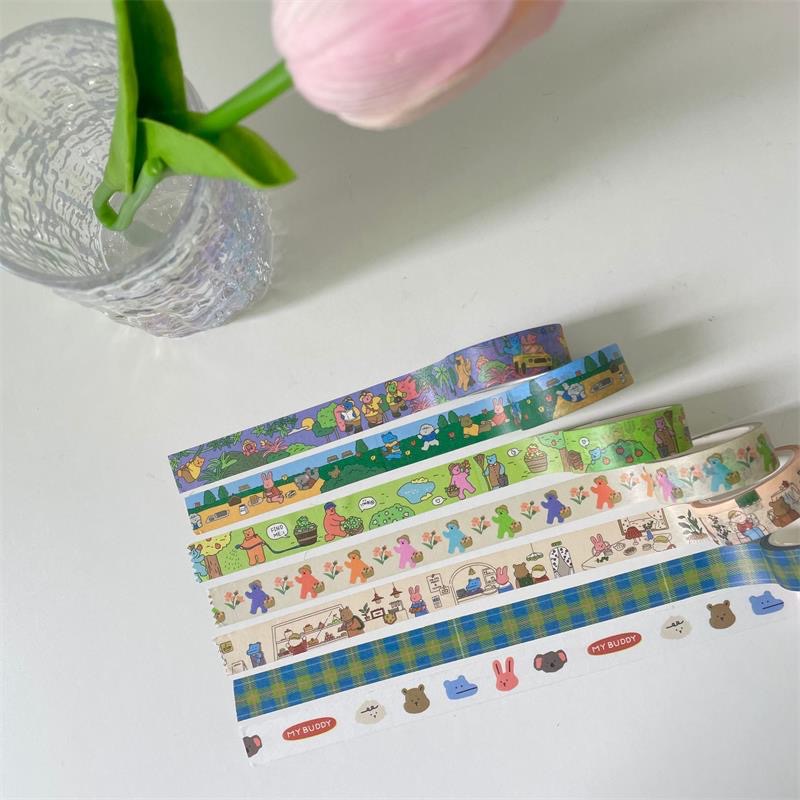 Washi Tape/ Băng keo giấy hoạ tiết dễ thương phong cách Hàn Quốc