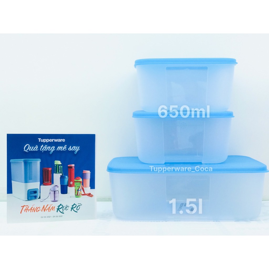 TUPPERWARE - Bộ Hộp Trữ Đông Freezermate 3 hộp