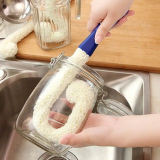 Dụng cụ cọ rửa ly, cốc, chai, lọ, bình nước