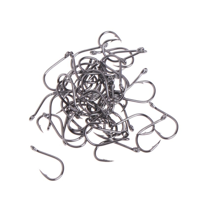 Hộp 50 Móc Câu Cá Bằng Thép Carbon Chất Lượng Cao