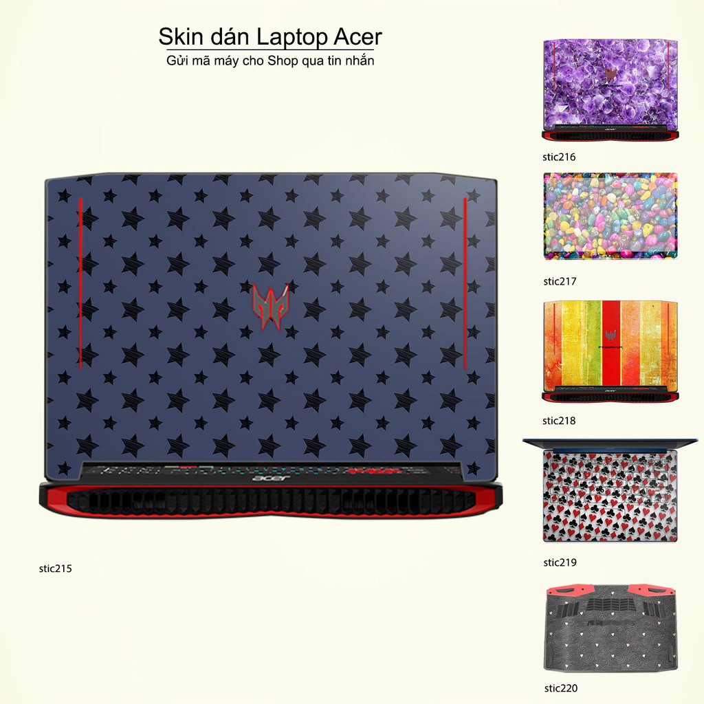 Skin dán Laptop Acer in hình Hoa văn sticker nhiều mẫu 35 (inbox mã máy cho Shop)