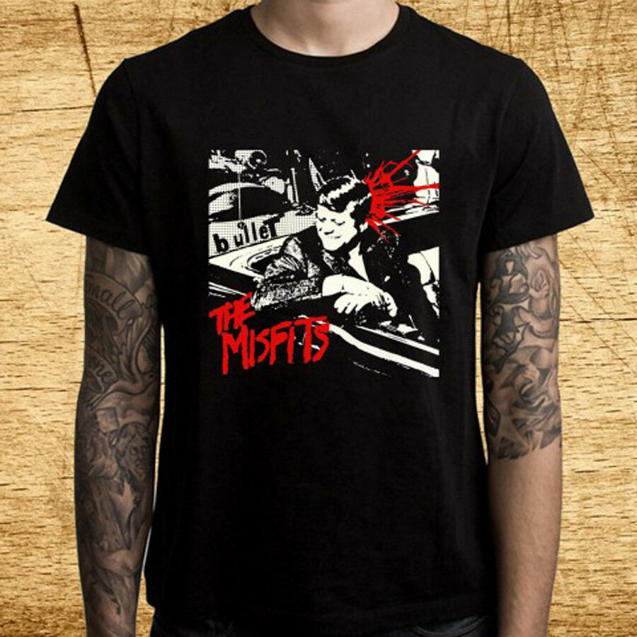 Áo Thun Nam Màu Đen In Logo The Misfits Size S M L Xl 2xl 3xl